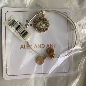Alex and Ani Taurus, 2tone bangle